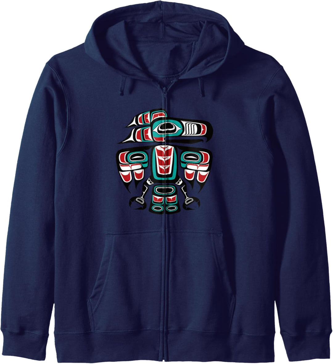 Nordwestpazifik Haida Tlingit Indianer Rabe Donnervogel Kapuzenjacke