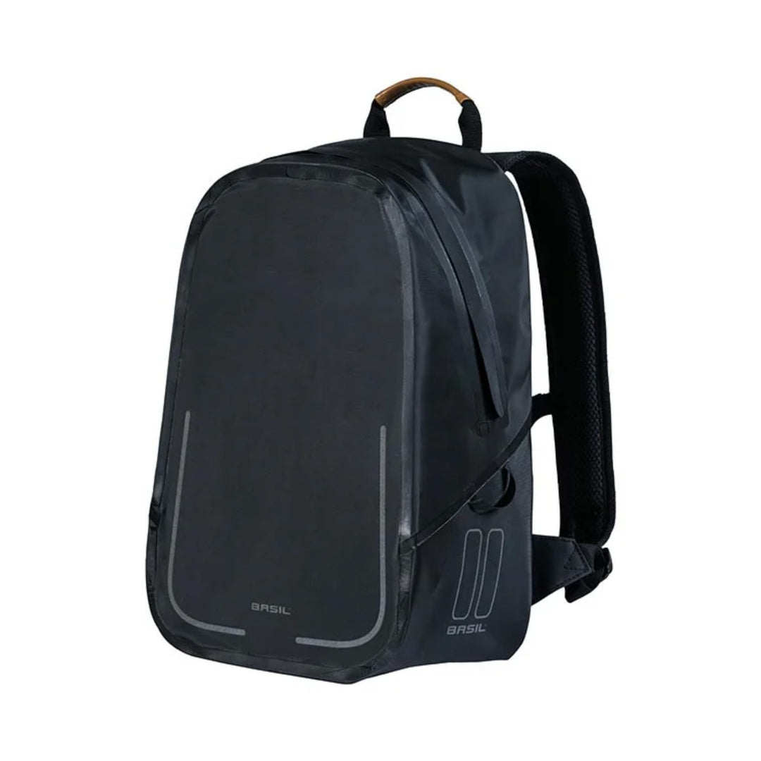 Basil Urban Dry Rucksack 18 Litre Mattes Schwarz, 18 Litre Mattes Schwarz