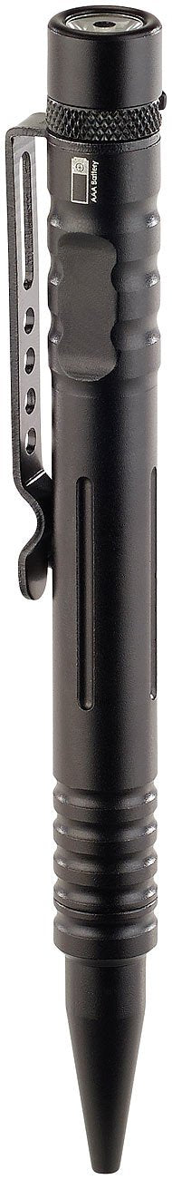 VisorTech Kubotan Kugelschreiber: 4in1-Tactical Pen mit Kugelschreiber, LED-Licht, Glasbrecher (Kubo