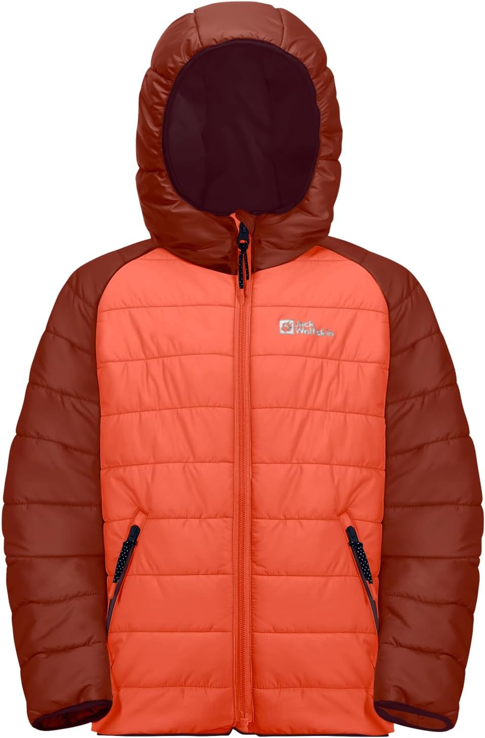 Jack Wolfskin Unisex Kinder Zenon Jacket K Jacket 116 coral orange, 116 coral orange