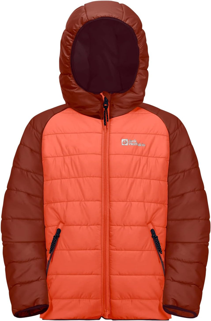 Jack Wolfskin Unisex Kinder Zenon Jacket K Jacket 116 coral orange, 116 coral orange