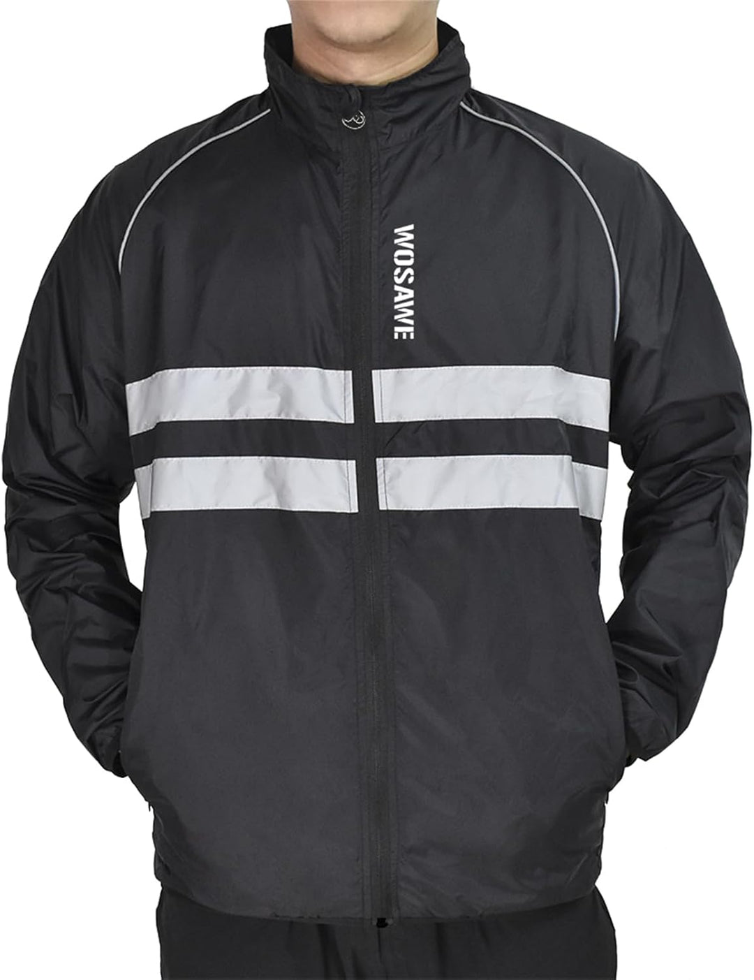 WOSAWE Herren Softshell Jacke mit Kapuze, Atmungsaktiv Windjacke Lightweightjacke für Wandern Radfah