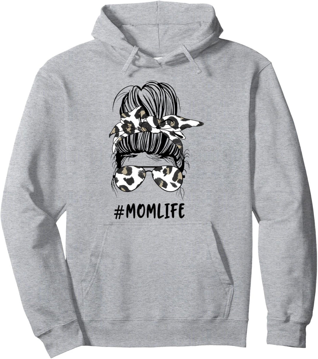 Unordentliche Brötchen Mutter Leben passende Tochter Mutter Pullover Hoodie