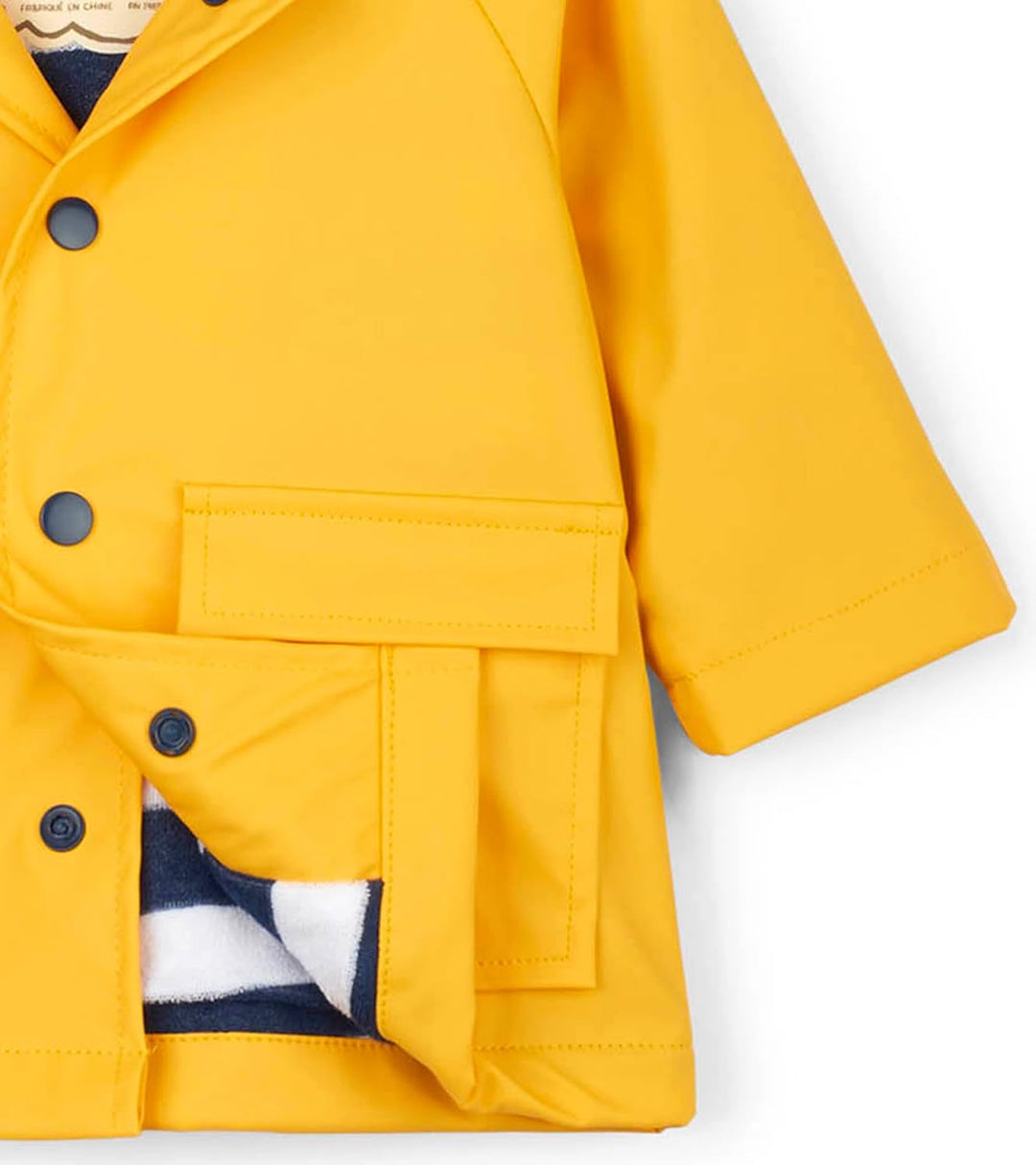 Hatley Baby-Jungen Printed Long Sleeve Raincoat Regenmantel 9 Monate Gelb (Yellow 700), 9 Monate Gel
