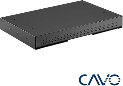 CAVO Dokumentenschublade aus Stahl 410 x 272 mm schwarz, Schreibtischschublade Unterbauschublade, 41