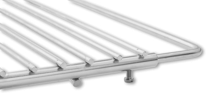 DEOS Edelstahl Grillrost Verstellbar 50-60 x 30 cm - Flexibler Rost für Kamine &amp; Feuerschale - Einst
