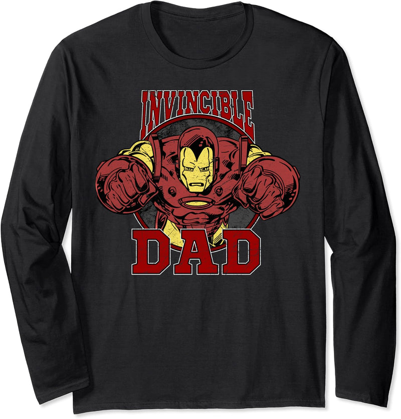 Marvel Iron Man Vatertag Invincible Dad Langarmshirt