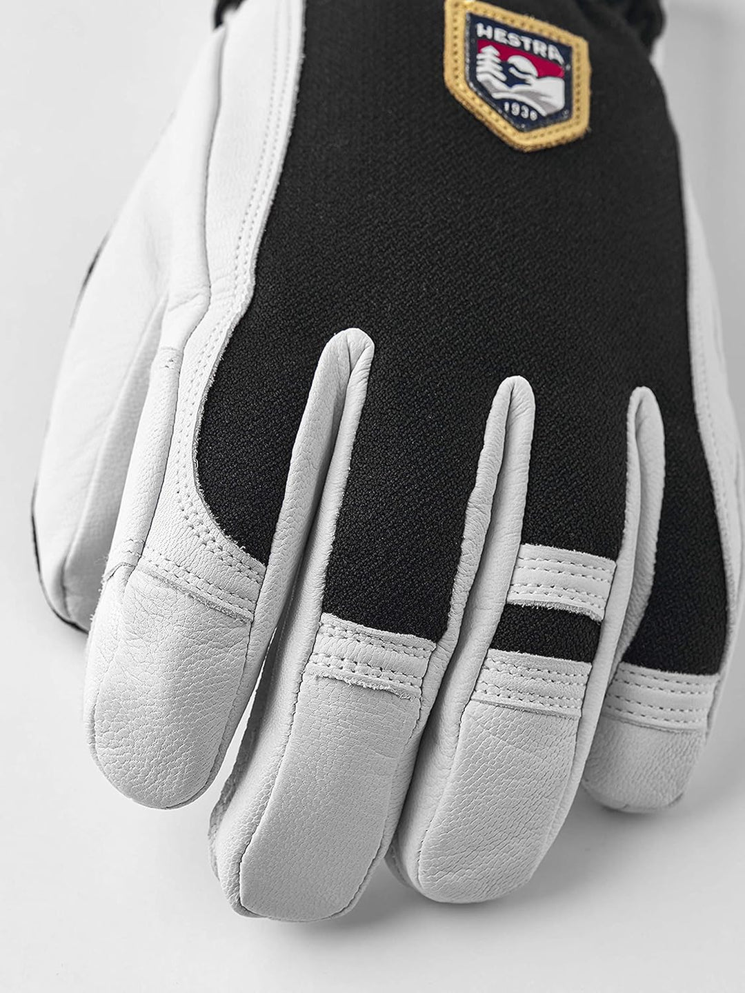 Hestra Ski Army Leather Patrol Winter Cold Weather Gloves Schwarz 7, Schwarz 7