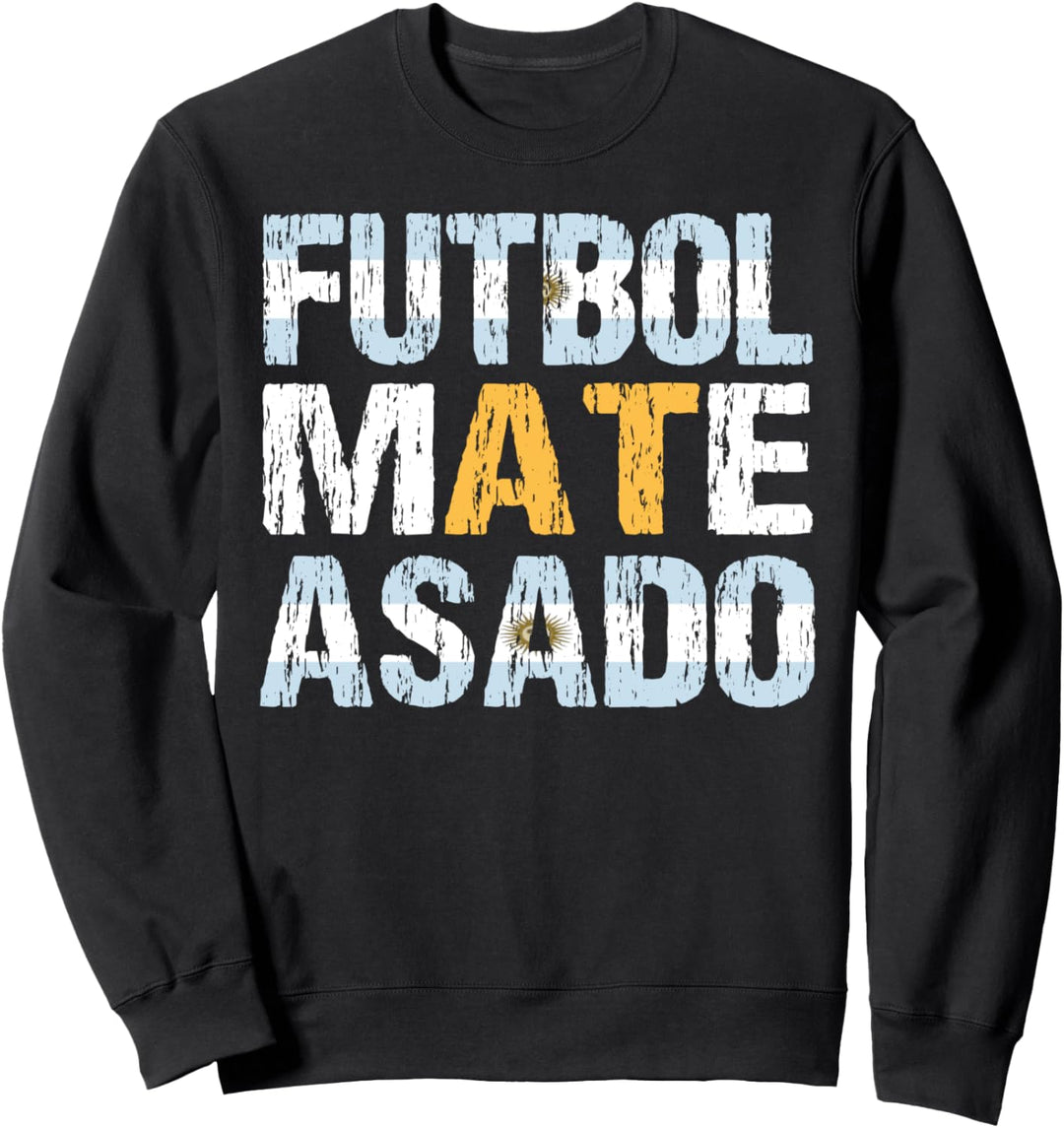 Futbol Mate Asado Funny Argentinian Pride Argentina Sweatshirt