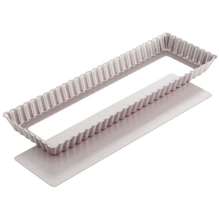 CHEFMADE Rechteck Torte Pan, 14-zoll mit Abnehmbare Lose Bottom Nicht-Stick Längliche Quiche Tart Ba