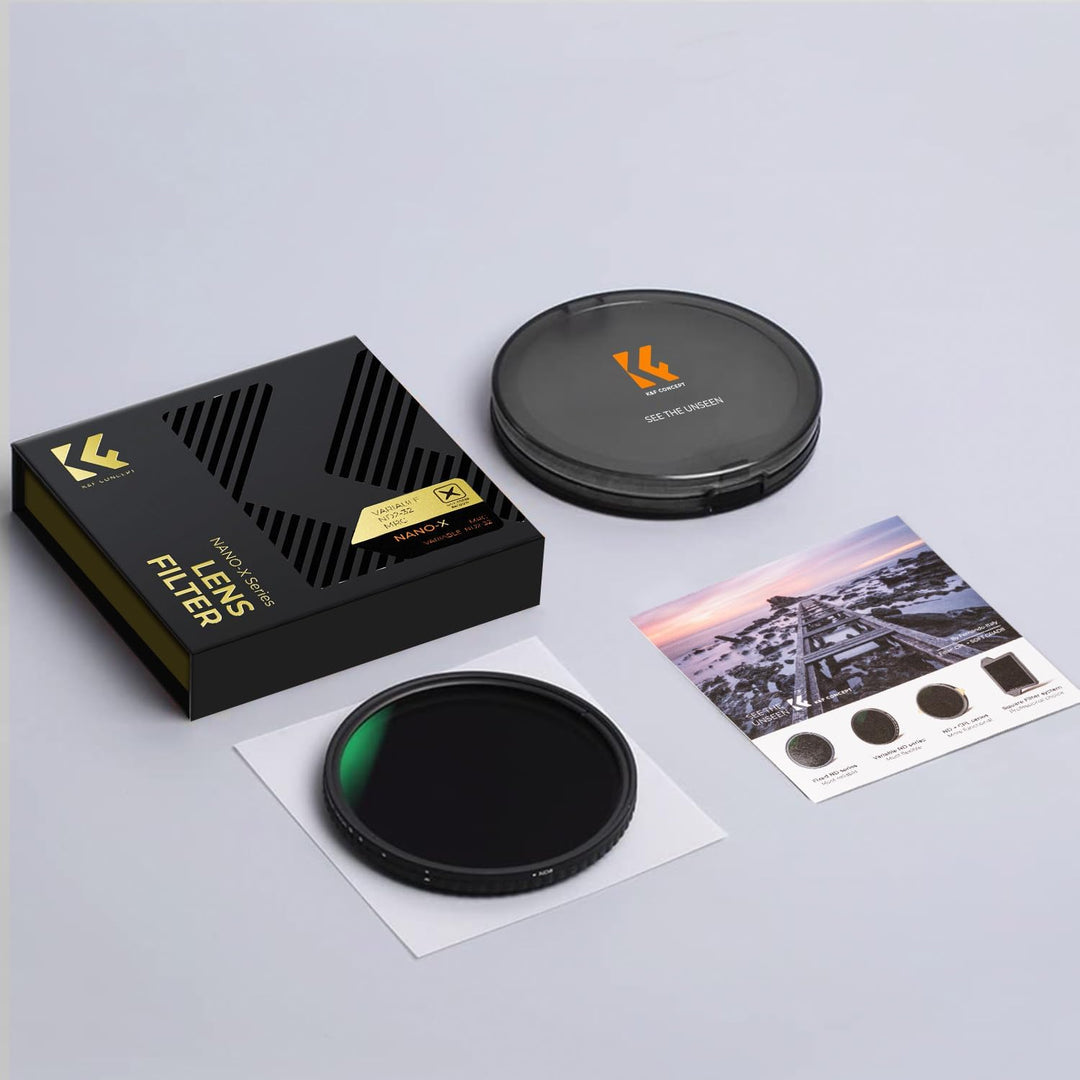 K&F Concept Nano-X Serie ND Filter 67mm Variabler Graufilter ND2-32(1-5 Blendenstufen), 67mm