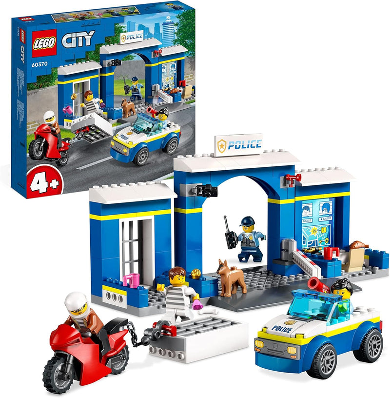 LEGO City Ausbruch aus der Polizeistation Spielset, Polizeiauto Spielzeug & City Blauer Monstertruck