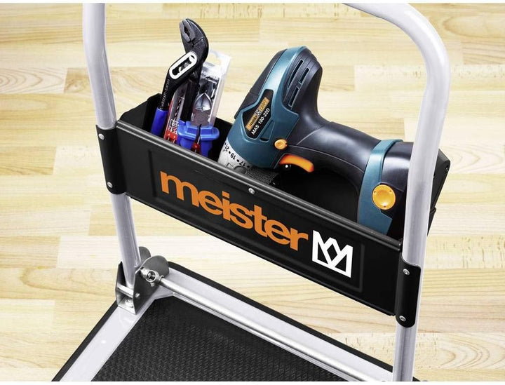 Meister Plattformwagen - Klappbar - Bis 150 kg Tragkraft - Feststellbremse / Transporthilfe mit Lenk