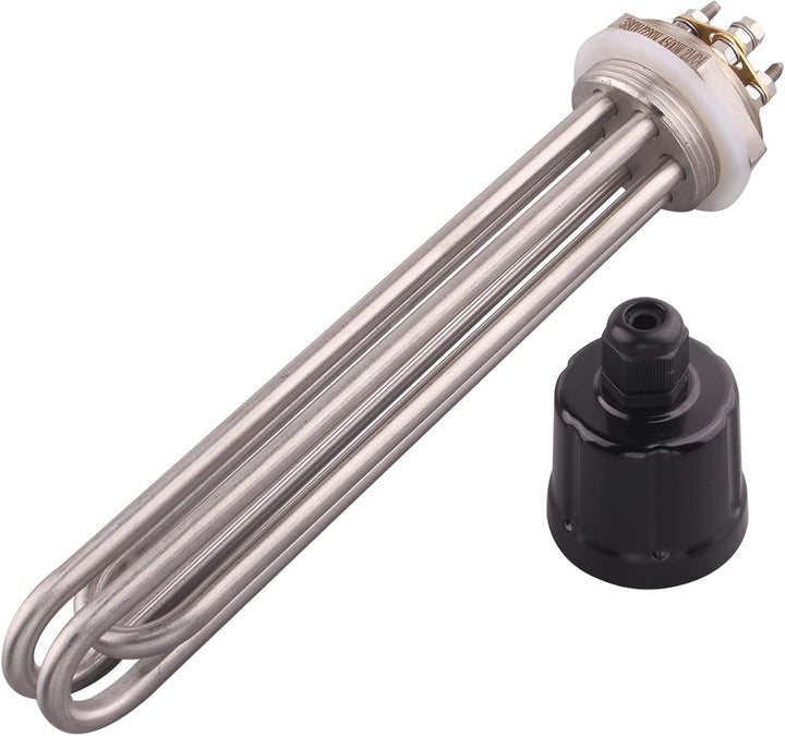 DERNORD 1-1/2 Zoll Heizelement U Typ Elektrische Brühwasser Heizung BSP Gewinde Edelstahlflansch (22