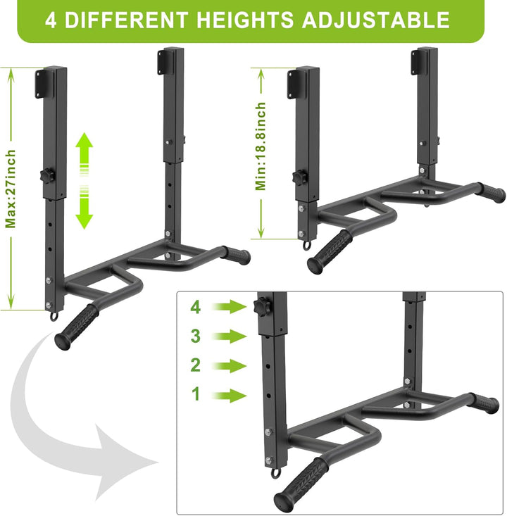 SELEWARE Klimzugststange Wand Klimmzugstange Decke -Pull Up Bar Klimmzugstange zur Deckenmontage, ve