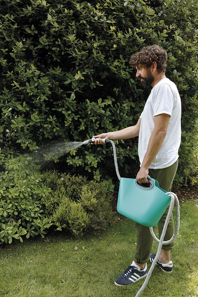 G.F. GF Garden Aquapop 30 Ausziehbarer Gartenschlauch, 30 Meter, gebrauchsfertig, mit praktischer Ta