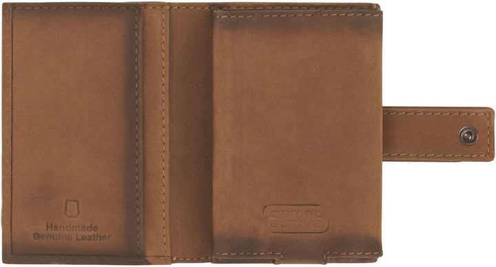 camel active Dallas Herren Kreditkartenetui Card Slider RFID Mittelgross Leder M Cognac, M Cognac