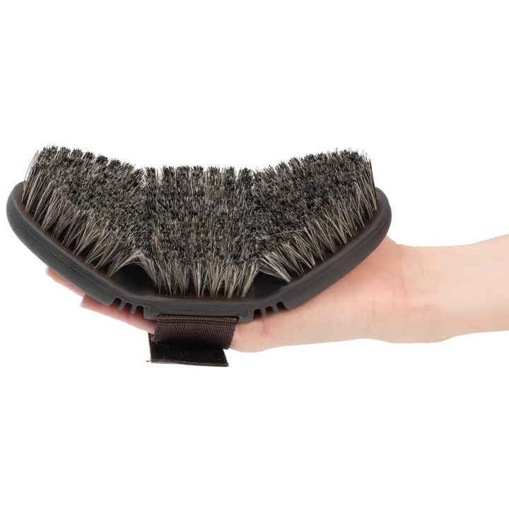 Animalon CareFlex Naturkardätsche | Flexible & hochwertige Schweineborsten Kardätsche für Pferde | m