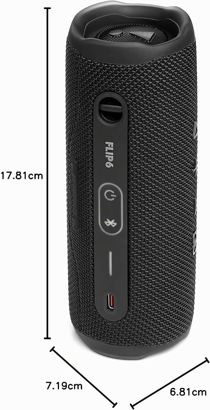 JBL Flip6, Bluetooth Lautsprecher, IPX7, Schwarz
