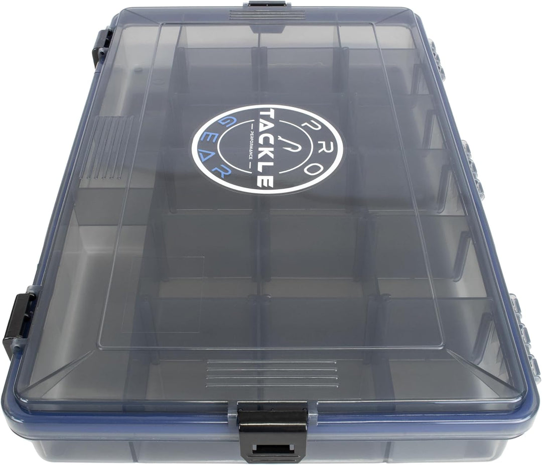 Köderbox Pro Tackle Lure Box Shallow Köderbox Kunstköderbox Tacklebox Angelbox zum Angeln, grau, was