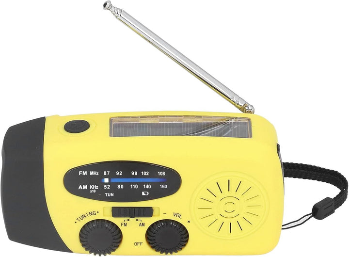Solarradio, IPX3 Wasserdicht Handkurbel Solarradio, Kurbelradio, Radio Laterne, Multifunktionale Tra