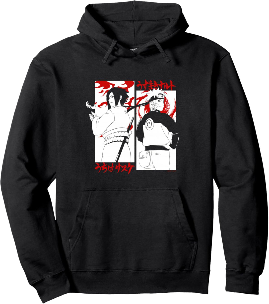 Naruto Shippuden Sasuke gegen Naruto Pullover Hoodie