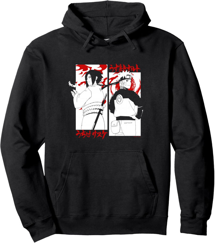 Naruto Shippuden Sasuke gegen Naruto Pullover Hoodie