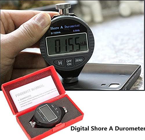 Telituny Digitales Härtemesser, Härteprüfer Digital 100HD A Durometer Shore Gummihärteprüfer mit LCD