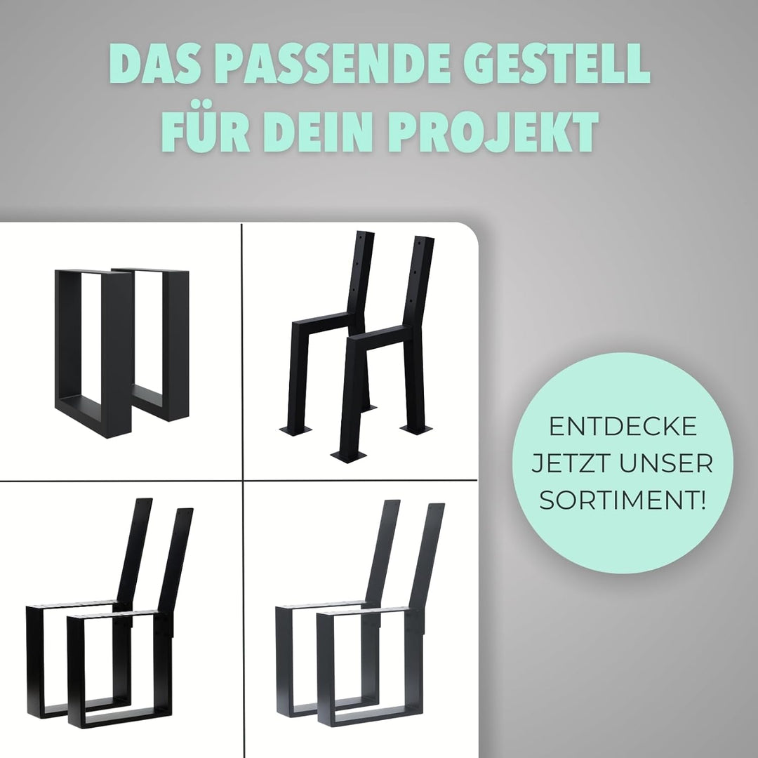 HAGO Bankfuss Anthrazit Bankgestell Bankkufen Bankbeine Parkbank Sitzbank Gartenbank DIY