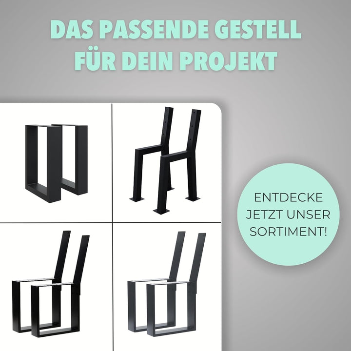 HAGO Bankfuss Anthrazit Bankgestell Bankkufen Bankbeine Parkbank Sitzbank Gartenbank DIY