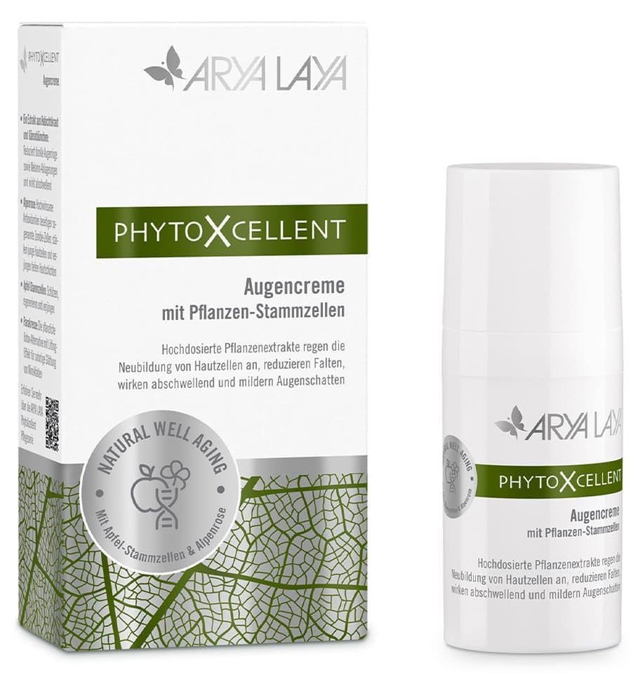ARYA LAYA PhytoXcellent Augencreme, 15 ml - regenerierend &amp; verjüngend, wirkt abschwellend und reduz