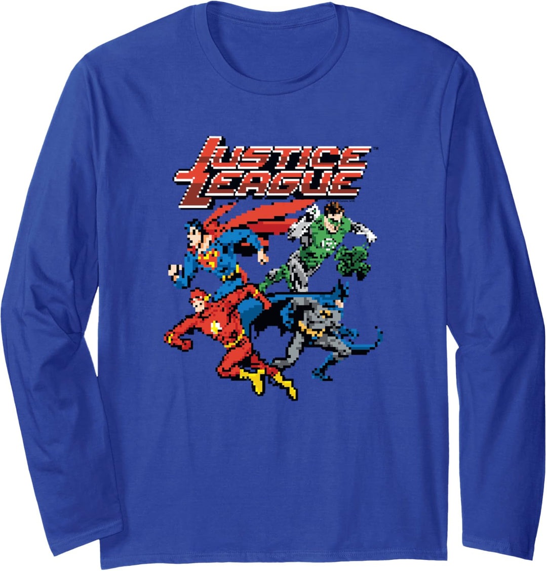 Justice League Pixel League Langarmshirt