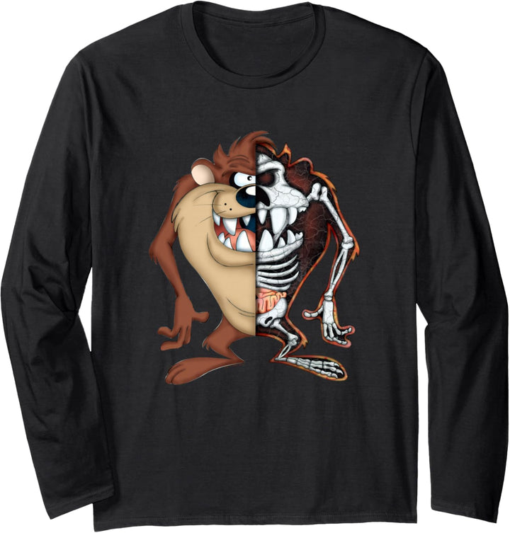 Looney Tunes Taz Half Skeleton Langarmshirt