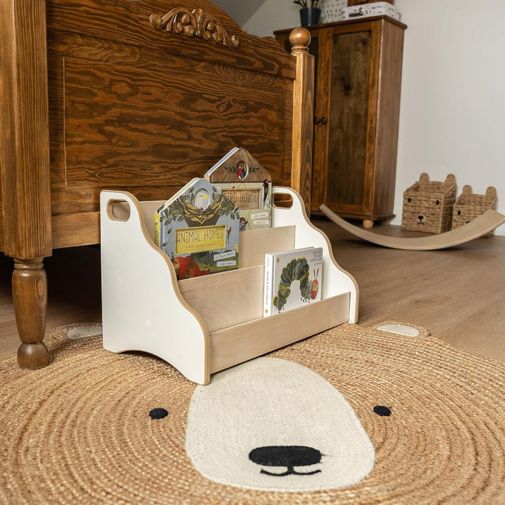 MAMOI® Bücherregal Kinder personalisiert mit Name – Kinderregal, Bücher-Organizer für Kinderzimmer M