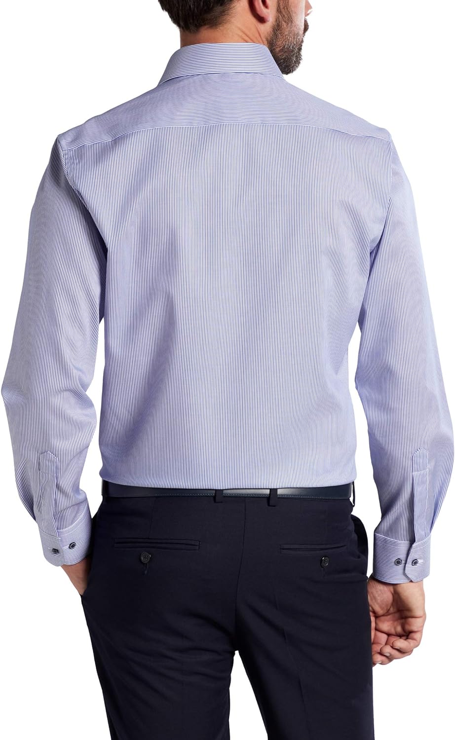 eterna Langarm Hemd Modern Fit Twill gestreift