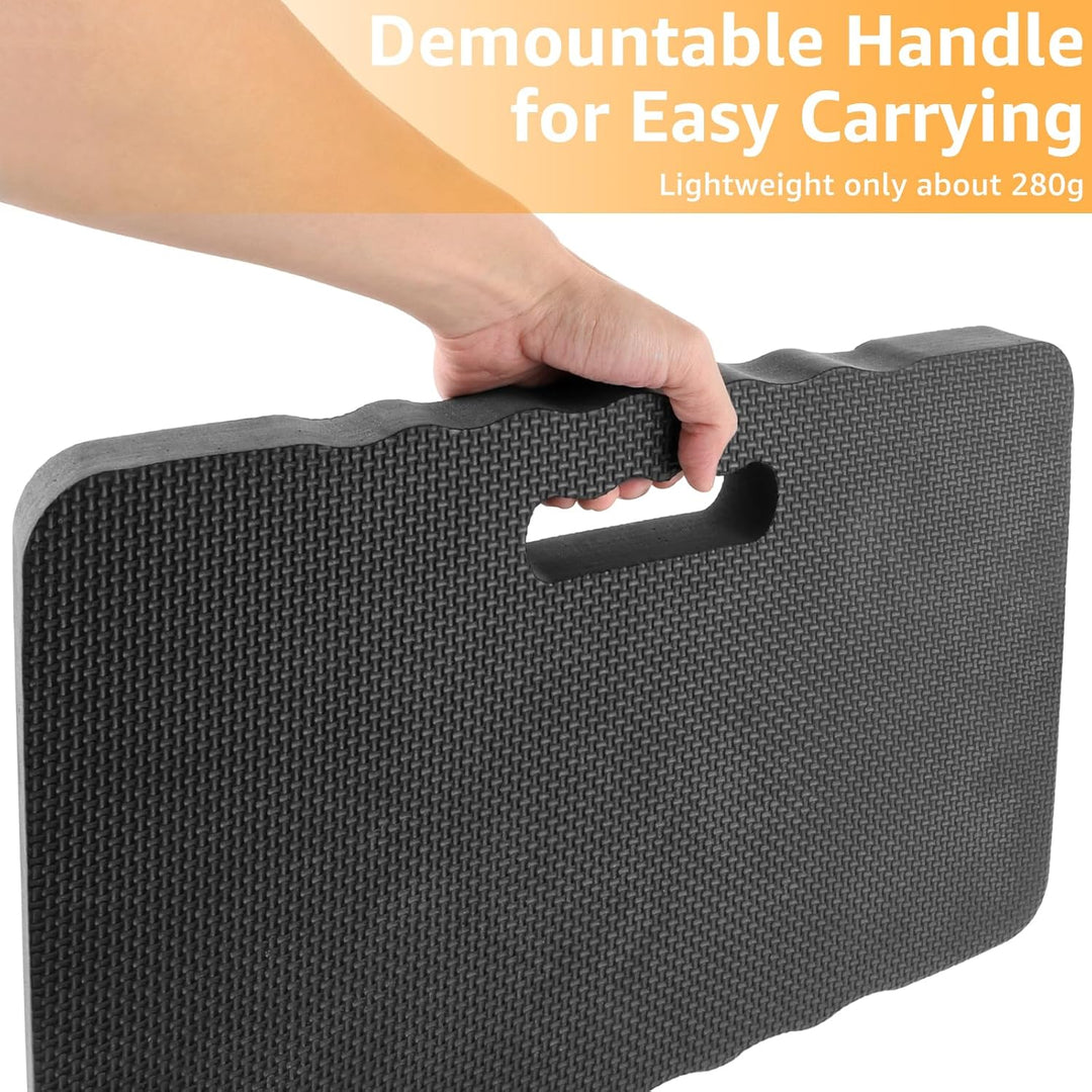 APACALI 3 Stück Garten Kniekissen Schwarz, 43x28x4CM Kniekissen Arbeit, Dicken Kniekissen Garten, Wa