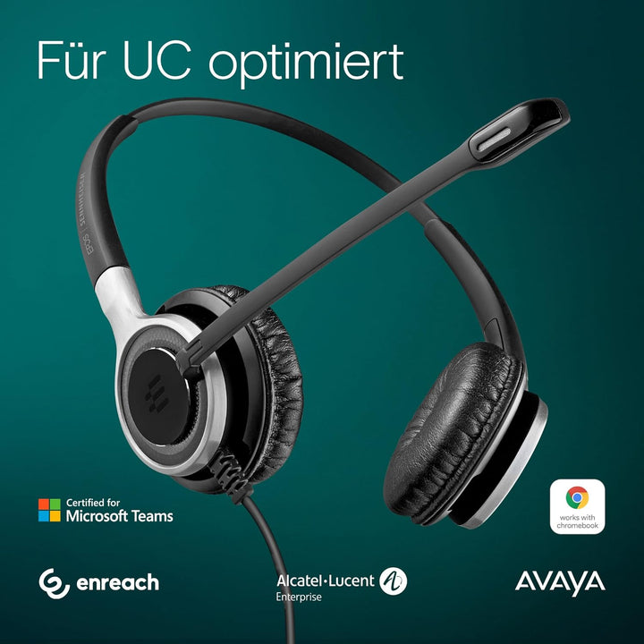EPOS Impact 660 ANC USB - Premium Kabelgebundenes Headset mit Aktiver Geräuschunterdrückung, Optimie