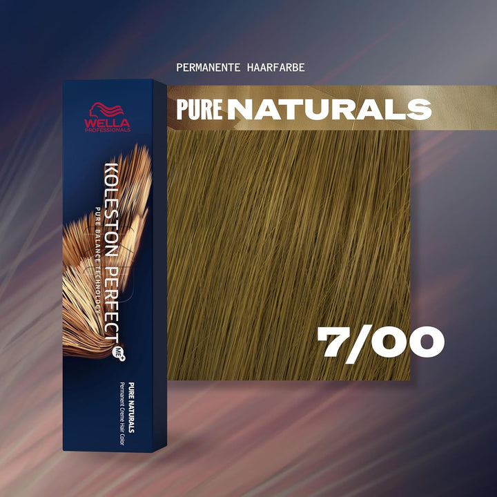 Wella 3 er Pack Koleston Perfect Me+ KP PURE NATURALS 7/00 mittelblond natur