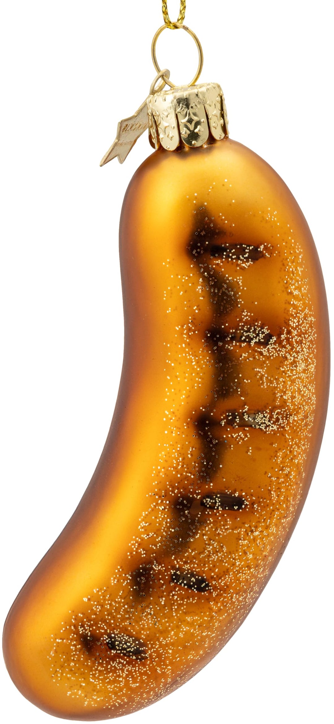 SIKORA Grillwurst besondere Weihnachtskugel Glas Christbaumschmuck Deko Figur Weihnachten Anhänger O