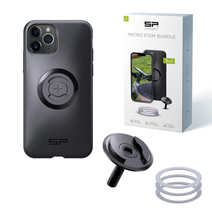 SP CONNECT Micro Stem Bundle | SPC+ | für iPhone 11 Pro/XS/X Handy Halterung für den fahrradlenker |