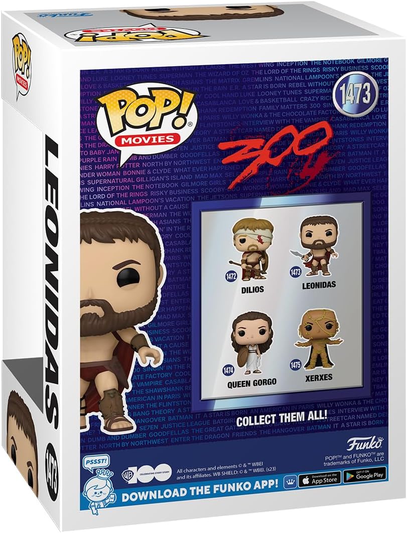 Funko Pop! Movies: 300 - King Leonidas - 1/6 Quote Für Seltene Chase-Variantease - 300 The Movie - V