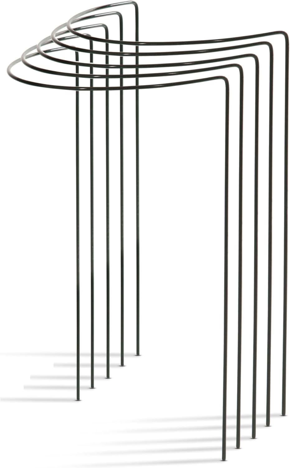 Novatool 5 Strauchstütze Metall halbrund 40 cm Ø70 cm hoch grün Staudenhalter Blumenhalter Rankengew