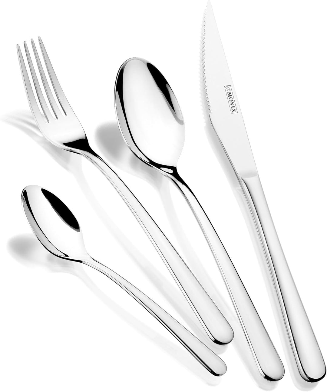 Monix Pisa Besteckset, 24-teilig Silber, Silber