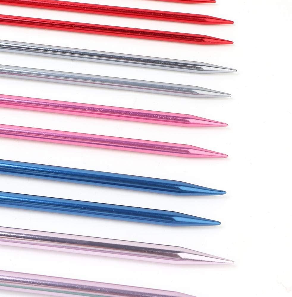 Stricknadel-Set, 15 Paar bunte oxidierte Pullover Garn Nadel DIY Hand stricken Tool Bar Nadel SetStr