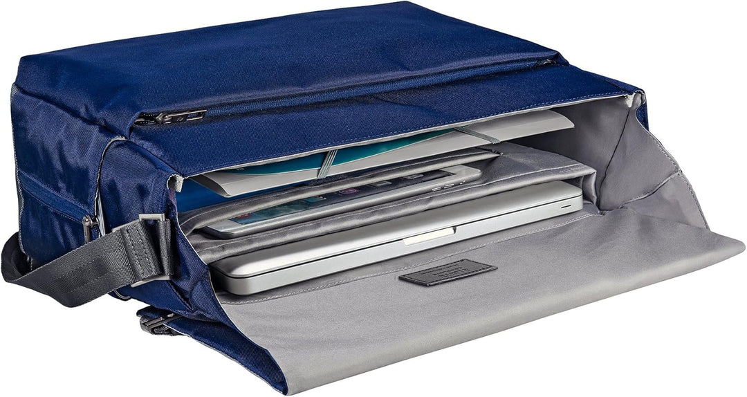 Leitz Komplette Messenger Smart Traveller Tasche für 15,6 Laptop – Titan Blau 15,6 Zoll Umhängetasch