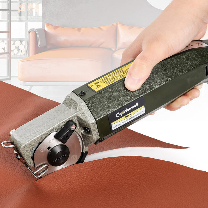 CGOLDENWALL YJ-50 Elektrischer Industrieller Stoffschneider丨Klingengrösse: 50 mm丨Maximale Schnittdic