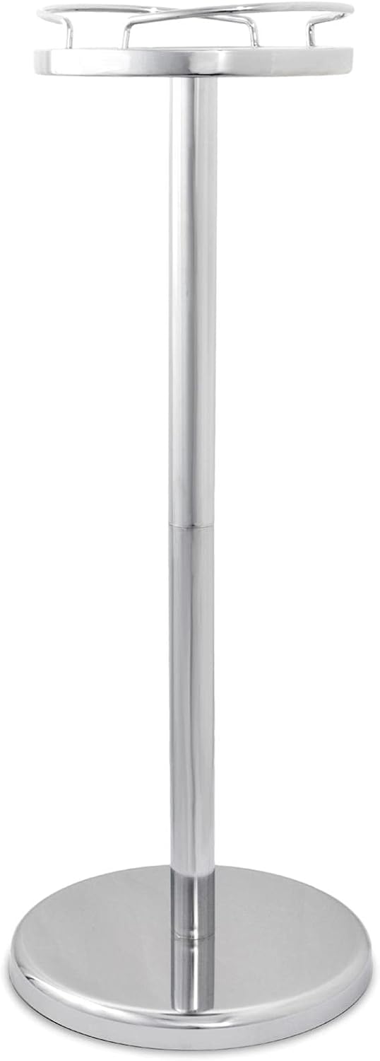Sekt-Champagner-Wein-Kühler mit Ständer-Fuss ca. 90 cm hoch polierter Edelstahl - ideal für Feiern.