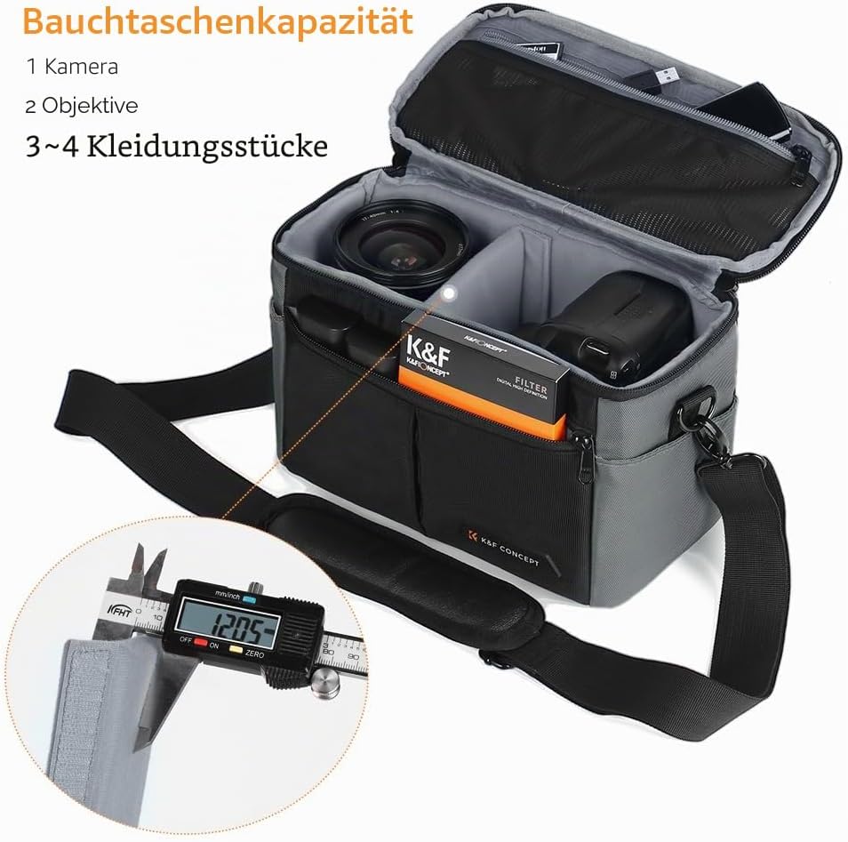 K&amp;F CONCEPT Kamerarucksäcke für Fotografen, riesige Reisetasche, 32L, grosse Kamerataschen mit Lapto