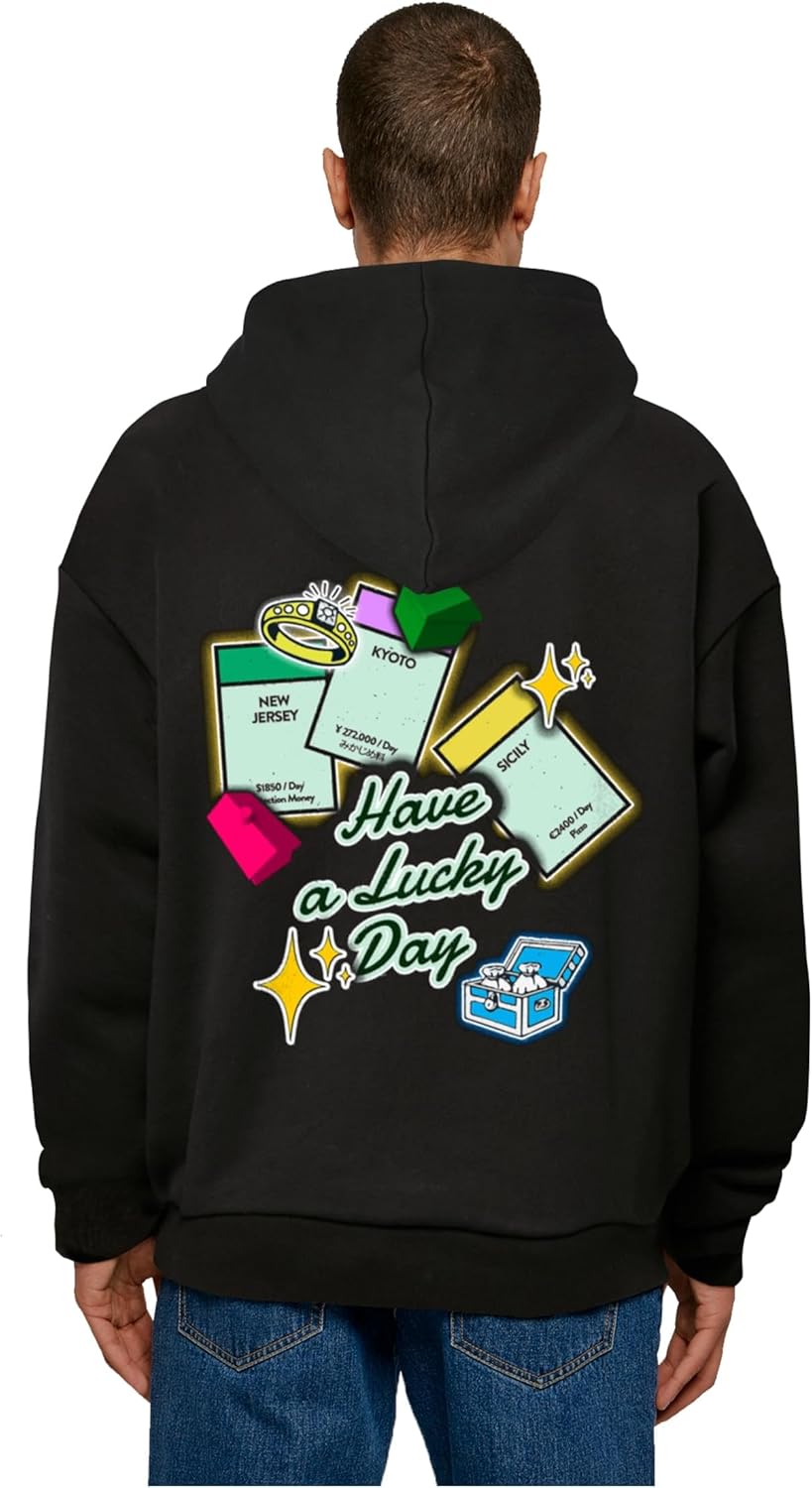 Mister Tee Herren Intepol Ultraheavy Oversize Hoodie, Männer Kapuzenpullover, erhältlich in Black, G