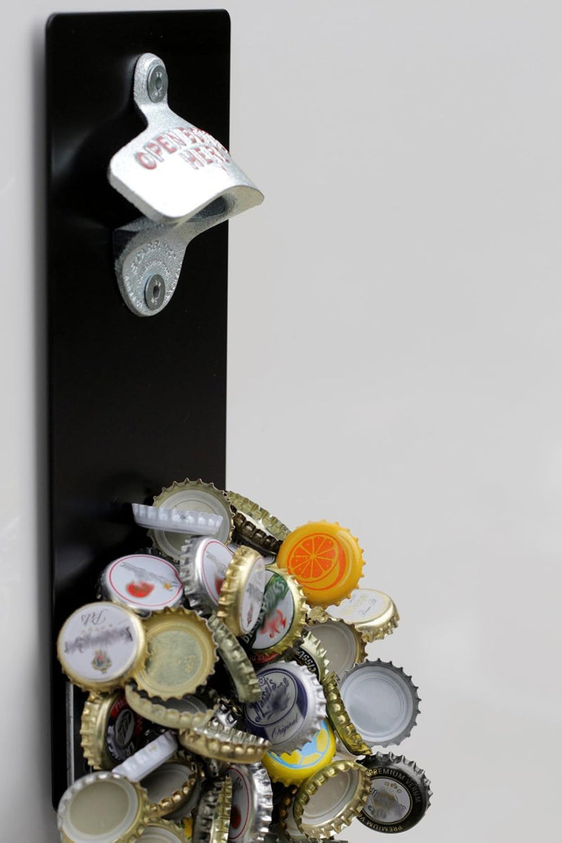 Magnet-Wand-Flaschenöffner/Bier-Flaschen-Öffner mit Magnet-Fang/Magnetfalle + Pint-Bierglas-Schild "
